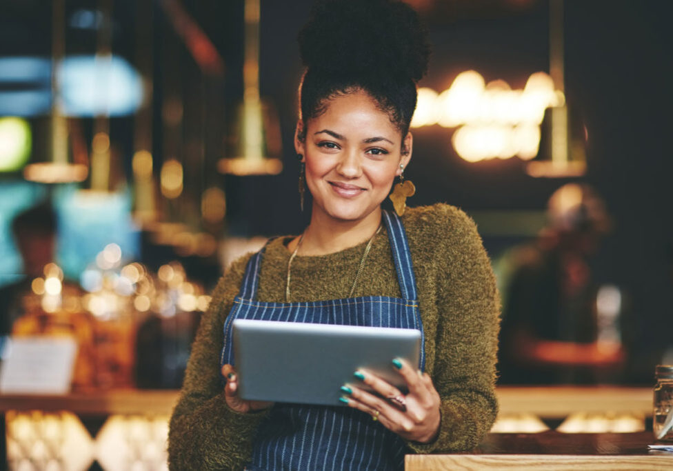 Female-Server-With-Tablet